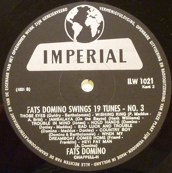 Fats Domino : Swings 3 - 19 Tunes (LP, Comp)