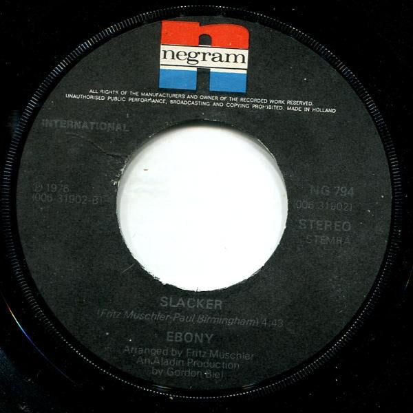 Ebony (10) : Don't Boogie Mr. Tango (7", Single)