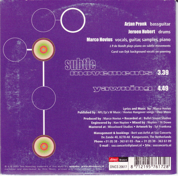 16 Down : Subtle Movements (CD, Single)