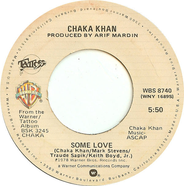 Chaka Khan : Life Is A Dance / Some Love (7")