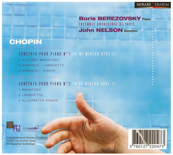 Frédéric Chopin, Boris Berezovsky : Concertos Pour Piano No. 1 & No. 2 (CD, Album)