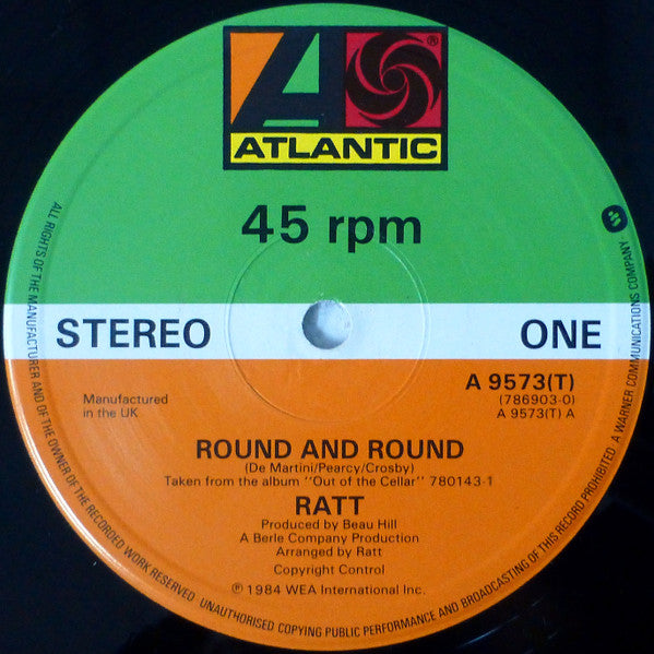 Ratt : Round And Round (12", Single)