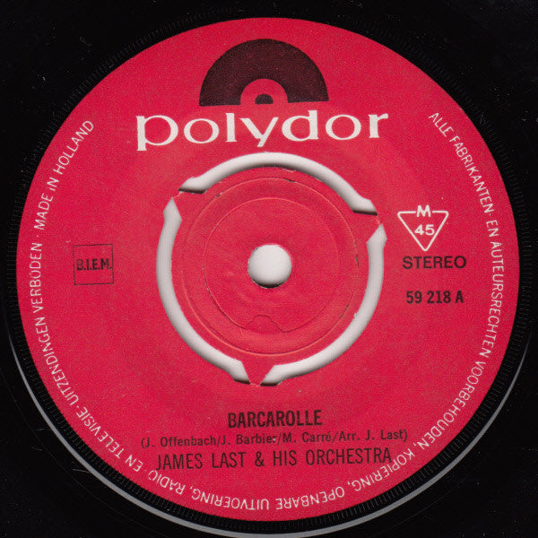 James Last : Barcarolle (7", Single)