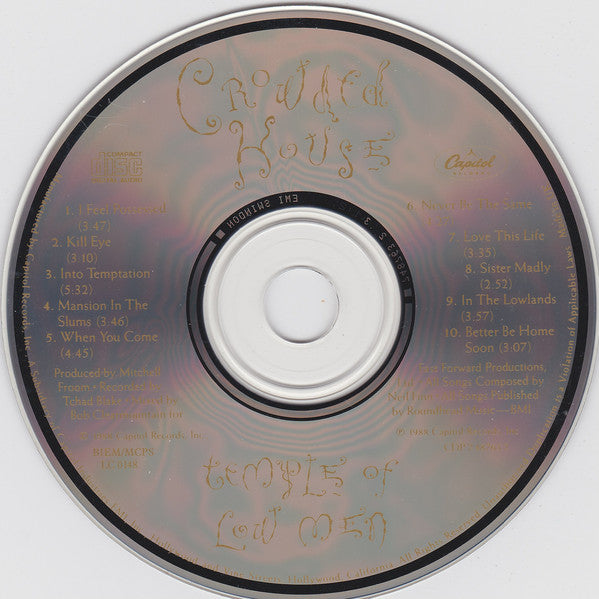 Crowded House : Temple Of Low Men (CD, Album)