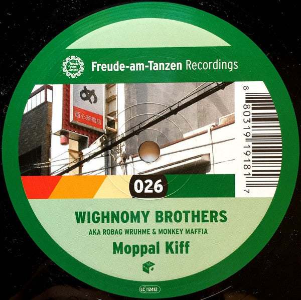 Wighnomy Brothers Aka Robag Wruhme & Monkey Maffia : Moppal Kiff (12")