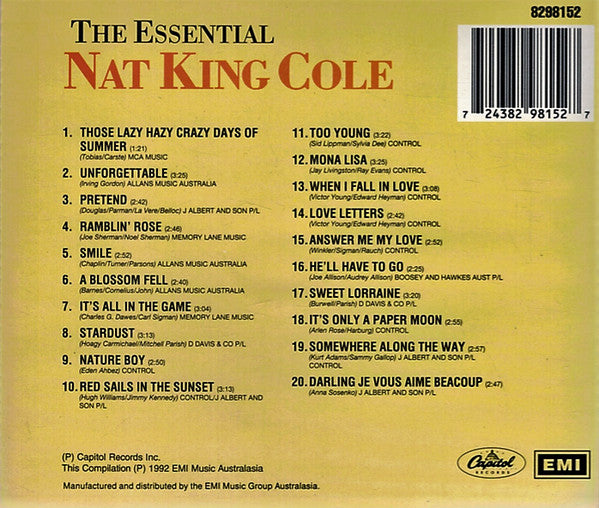 Nat King Cole : The Essential Nat King Cole (CD, Comp)