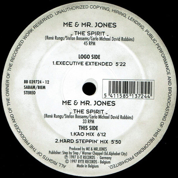 Me & Mr. Jones : The Spirit (12")