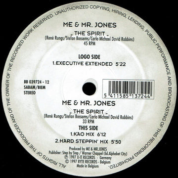 Me & Mr. Jones : The Spirit (12")