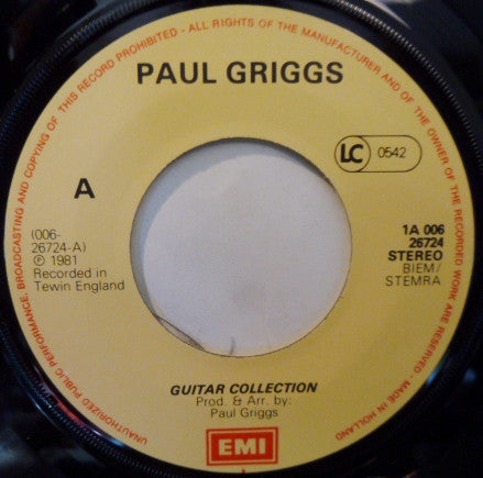 Paul Griggs : Guitar Collection  (7", Single)