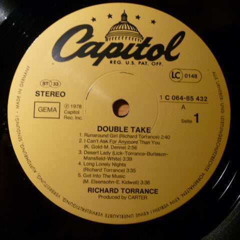 Richard Torrance : Double Take (LP, Album)