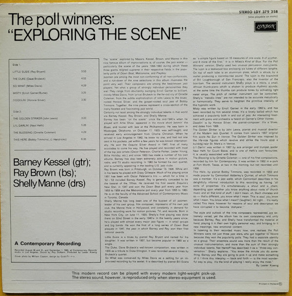 The Poll Winners : The Poll Winners Exploring The Scene (LP, Album, Mono)