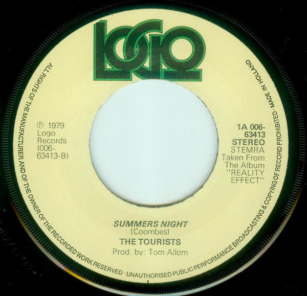 The Tourists : I Only Want To Be With You (7", Single)