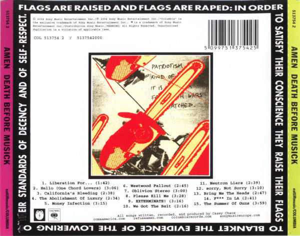 Amen (2) : Death Before Musick (CD, Album)