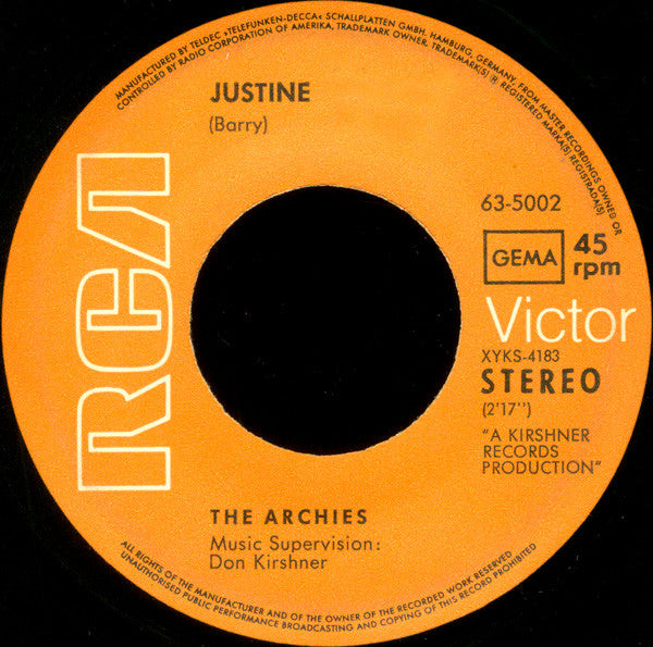 The Archies : Jingle Jangle (7", Single)