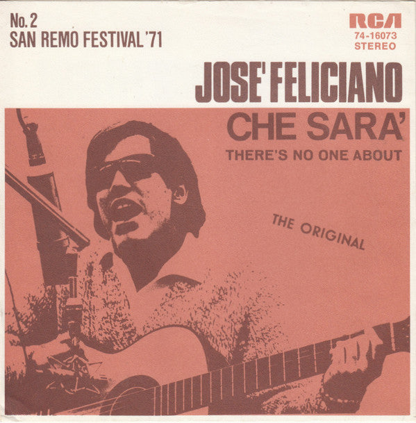 José Feliciano : Che Sara' (7", Single)