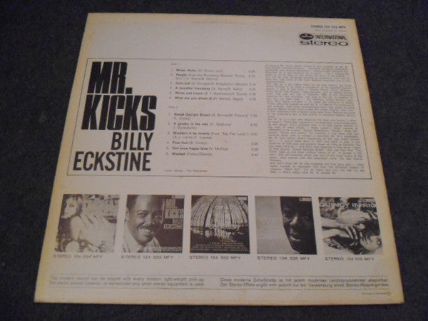 Billy Eckstine : Mr Kicks (LP, Album, RE)