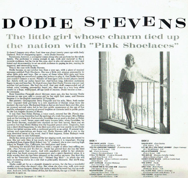 Dodie Stevens : Pink Shoelaces (LP, Comp)