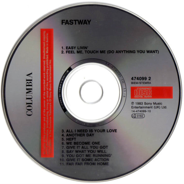 Fastway (2) : Fastway (CD, Album, RE)