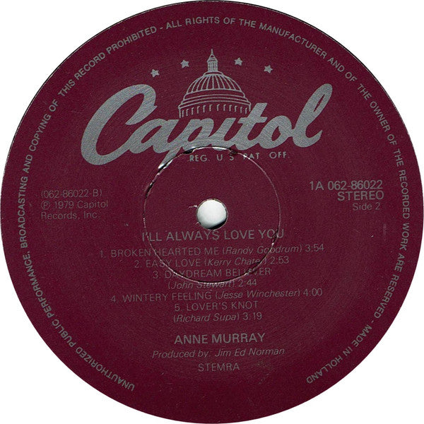 Anne Murray : I'll Always Love You (LP, Album)