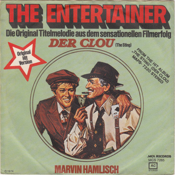 Marvin Hamlisch : The Entertainer (7", Single)