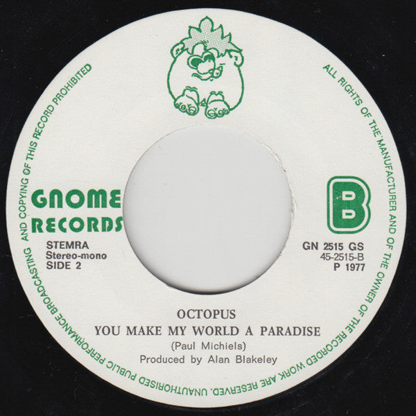 Octopus (5) : My Little Girl (7", Single)