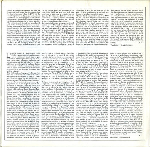 Johann Sebastian Bach - Edith Mathis ∙ Anna Reynolds ∙ Peter Schreier ∙ Dietrich Fischer-Dieskau ∙ Theo Adam ∙ Münchener Bach-Chor ∙ Münchener Bach-Orchester ∙ Karl Richter : Kantaten: Ich Hab In Gottes Herz Und Sinn, BWV 92 • Erhalt Uns, Herr, Bei Deinem Wort, BWV 126 (LP, Album)