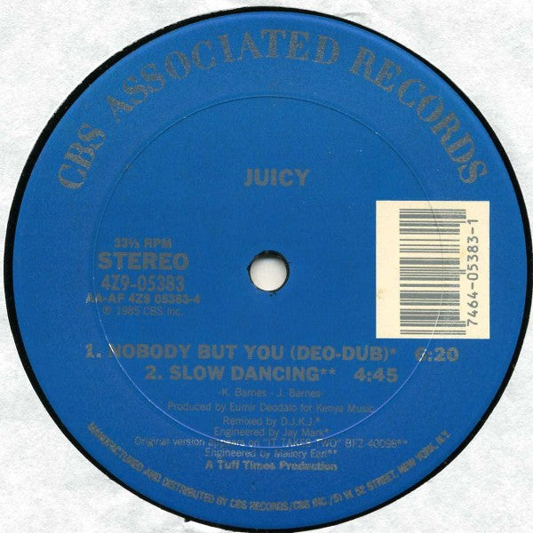 Juicy : Nobody But You (12")