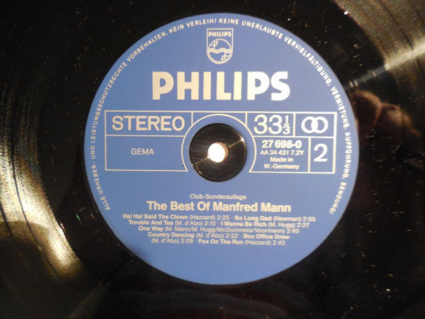 Manfred Mann : The Best Of (LP, Comp, Club)
