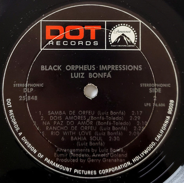 Luiz Bonfá : Black Orpheus Impressions (LP, Album)