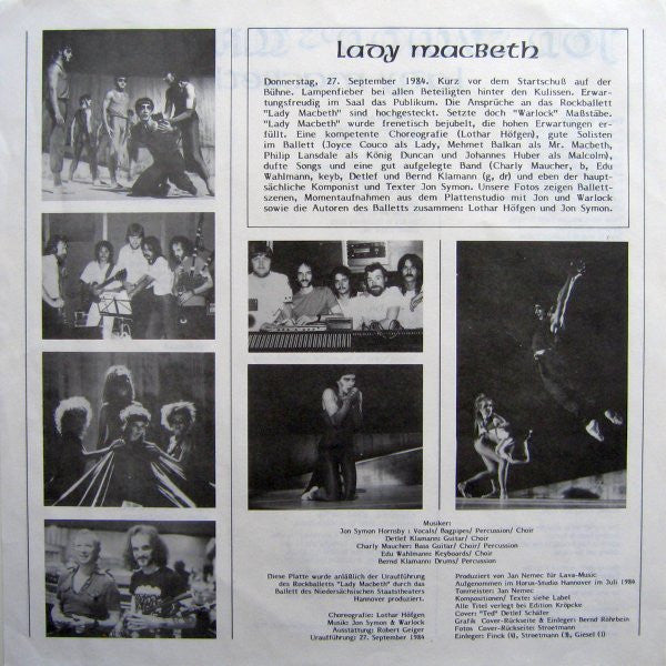 Warlock (11) : Lady Macbeth (LP)