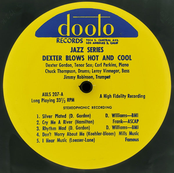 Dexter Gordon : Dexter Blows Hot And Cool (LP)