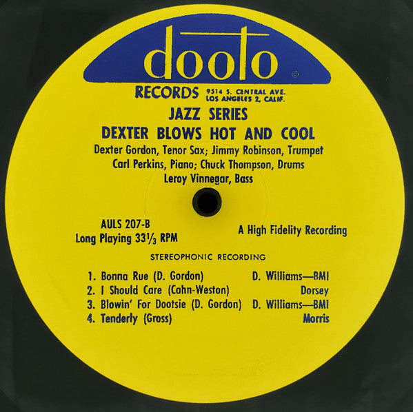 Dexter Gordon : Dexter Blows Hot And Cool (LP)
