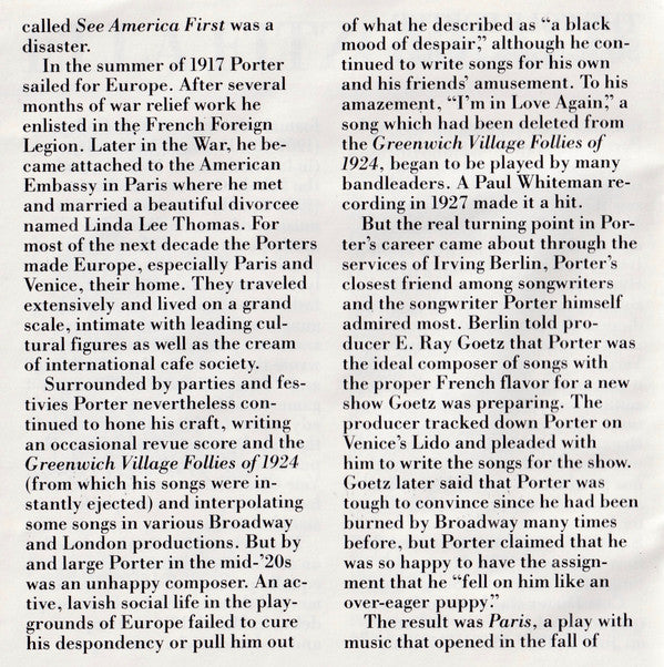 Ella Fitzgerald : The Cole Porter Songbook, Vol. 2 (CD, Album, RM)