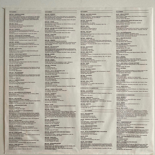 Willem Breuker Kollektief : Live In Berlin (LP, Album, RP)