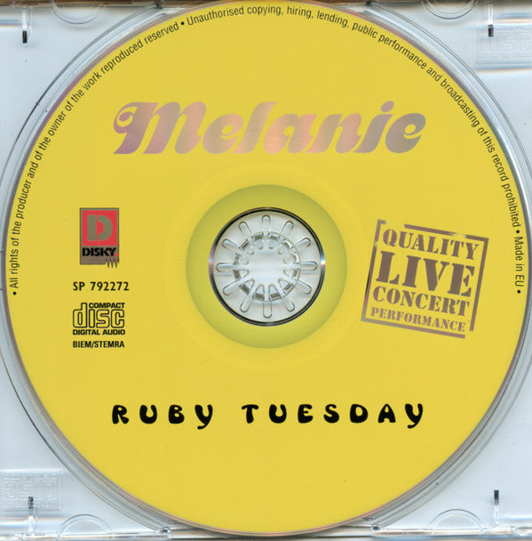 Melanie (2) : Ruby Tuesday (CD, Album)