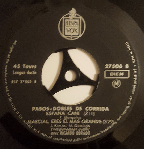 Ricardo Dorado : Pasos-dobles De Corrida (7", EP)