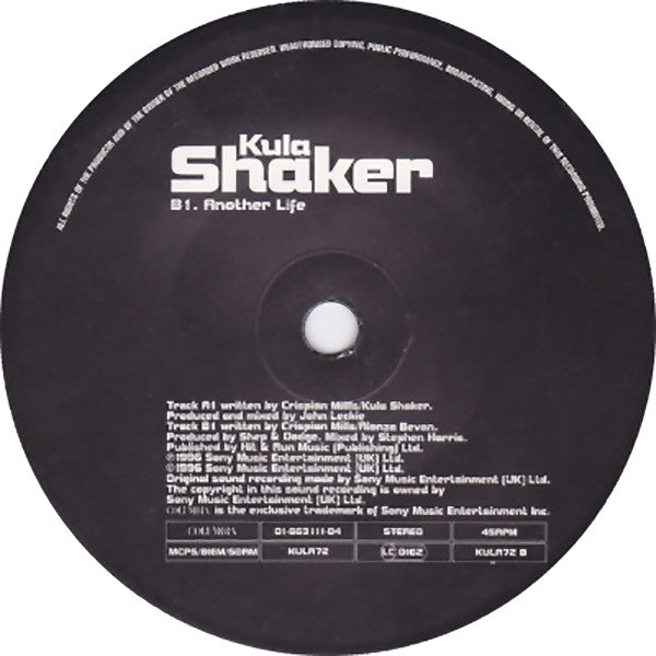 Kula Shaker : Grateful When You're Dead/Jerry Was There (7", Single)