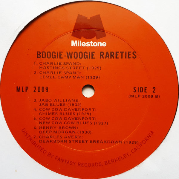 Various : Boogie Woogie Rarities 1927-1932 (LP, Album, Comp)