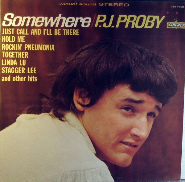 P.J. Proby : Somewhere (LP, Album, RE)