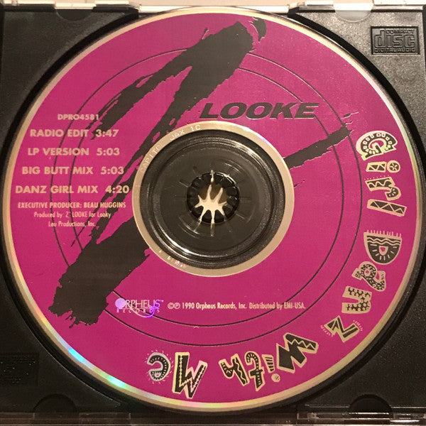 Z'Looke : Girl Danz With Me (CD, Promo)