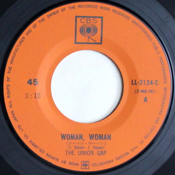 Gary Puckett & The Union Gap = Gary Puckett & The Union Gap : ウーマン・ウーマン = Woman, Woman (7", Single)