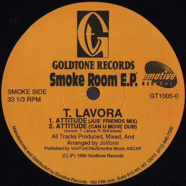 T. Lavora* : Smoke Room E.P. (12", EP)