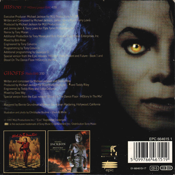Michael Jackson : HIStory / Ghosts (CD, Single, Car)