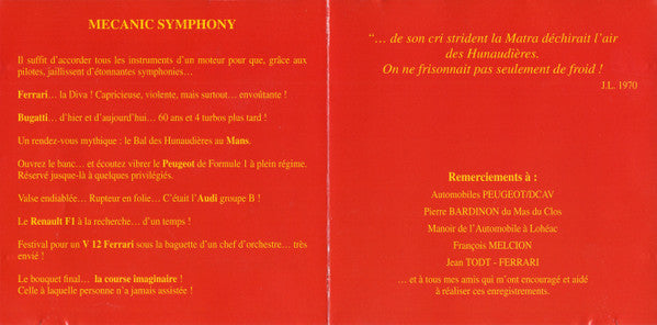 No Artist : Mecanic Symphony (CD)