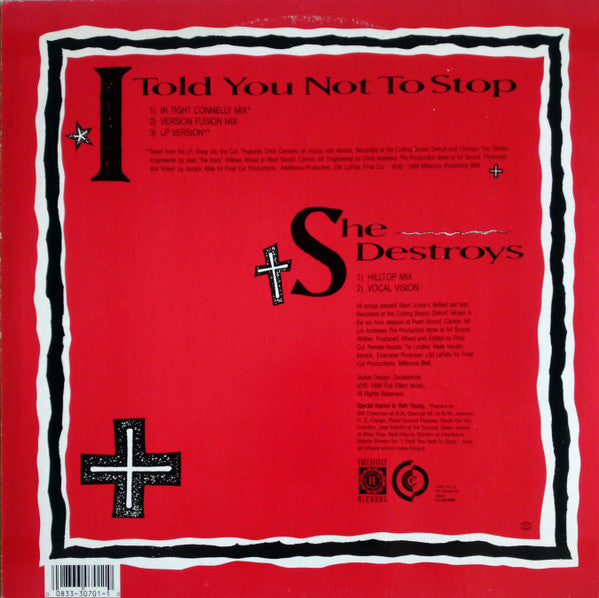 Final Cut : I Told You Not To Stop (12")