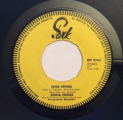 Sonja Deena : Eviva Espana  (7", Single)