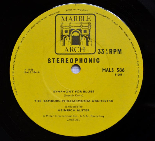 Philharmonisches Staatsorchester Hamburg : George Gershwin's Immortal Rhapsody In Blue And Joseph Kuhn's Symphony For Blues (LP, Album)