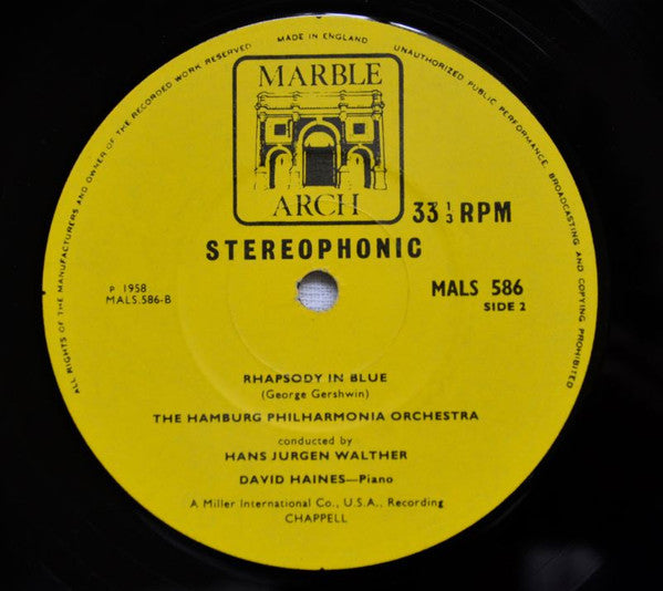 Philharmonisches Staatsorchester Hamburg : George Gershwin's Immortal Rhapsody In Blue And Joseph Kuhn's Symphony For Blues (LP, Album)