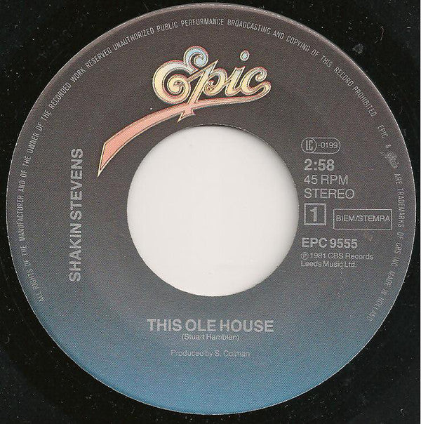 Shakin' Stevens : This Ole House (7", Single)