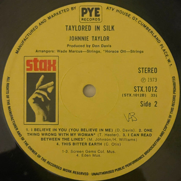 Johnnie Taylor : Taylored In Silk (LP, Album)